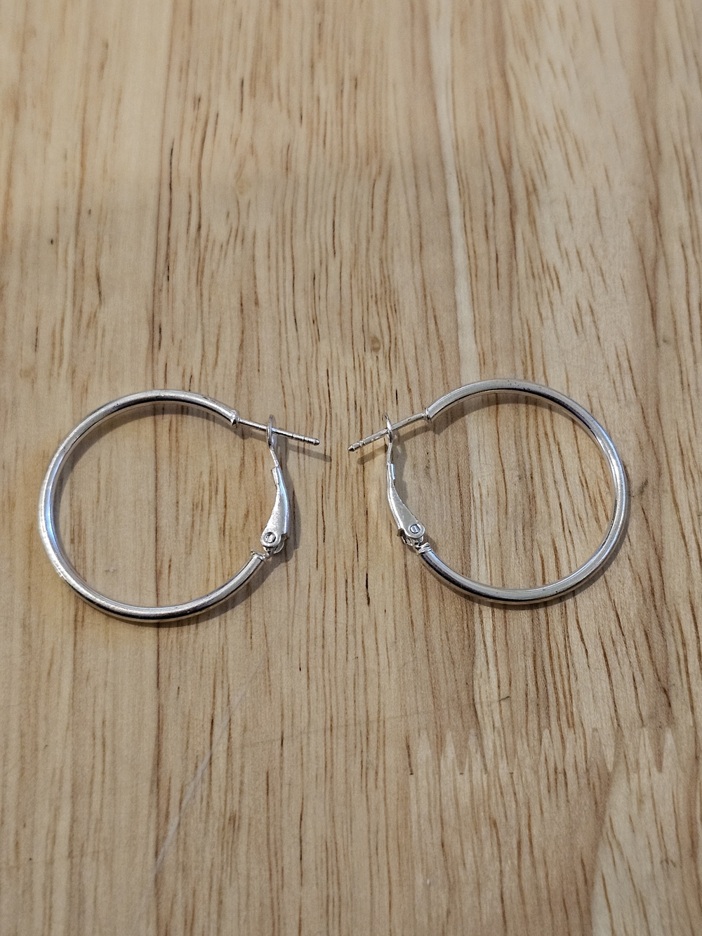Sterling Silver Hoop Earrings in Silver
